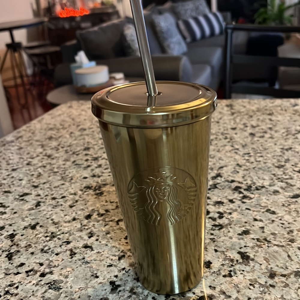Starbucks gold tumbler - Picture 3 of 5